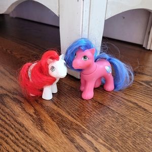 Vintage G1 My Little Pony Set 80s Festive Gift Holiday Nostalgia Retro